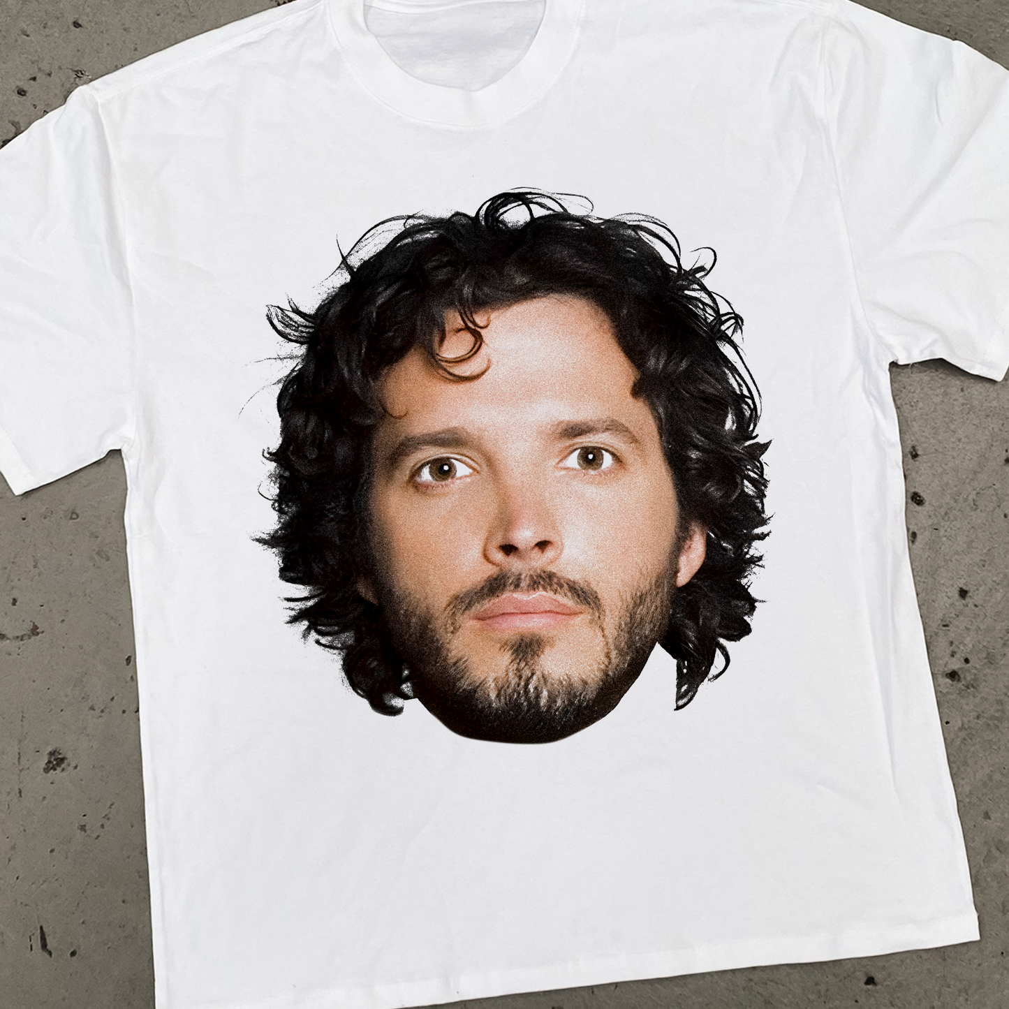 BRET 'FLIGHT OF THE CONCHORDS' HEAVY FADED WHITE TEE