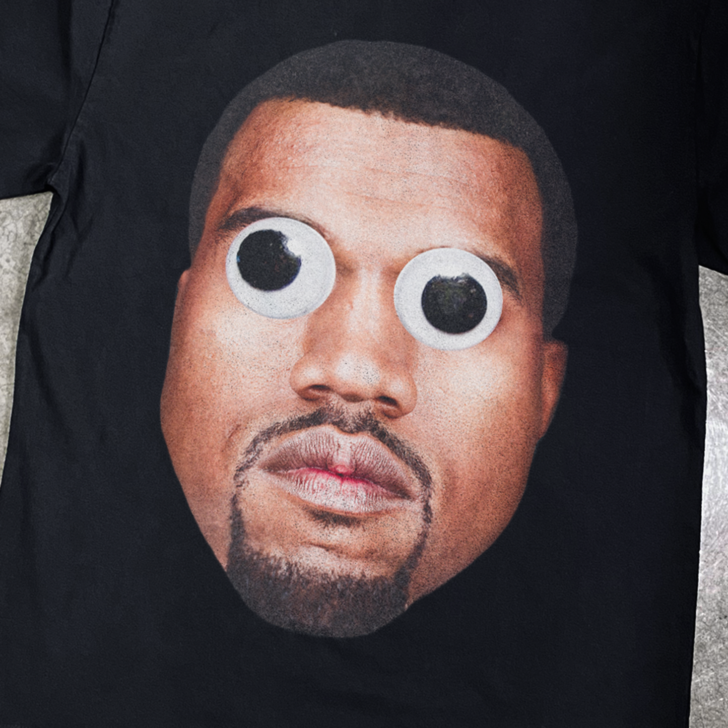 'Krazy Kanye' Heavy Faded Black Tee