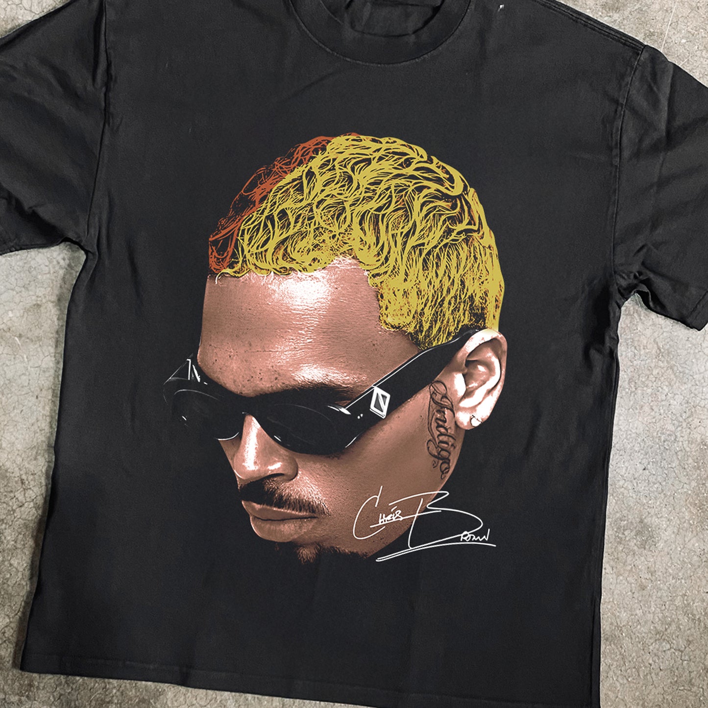 Chris Brown Heavyweight Black T-shirt