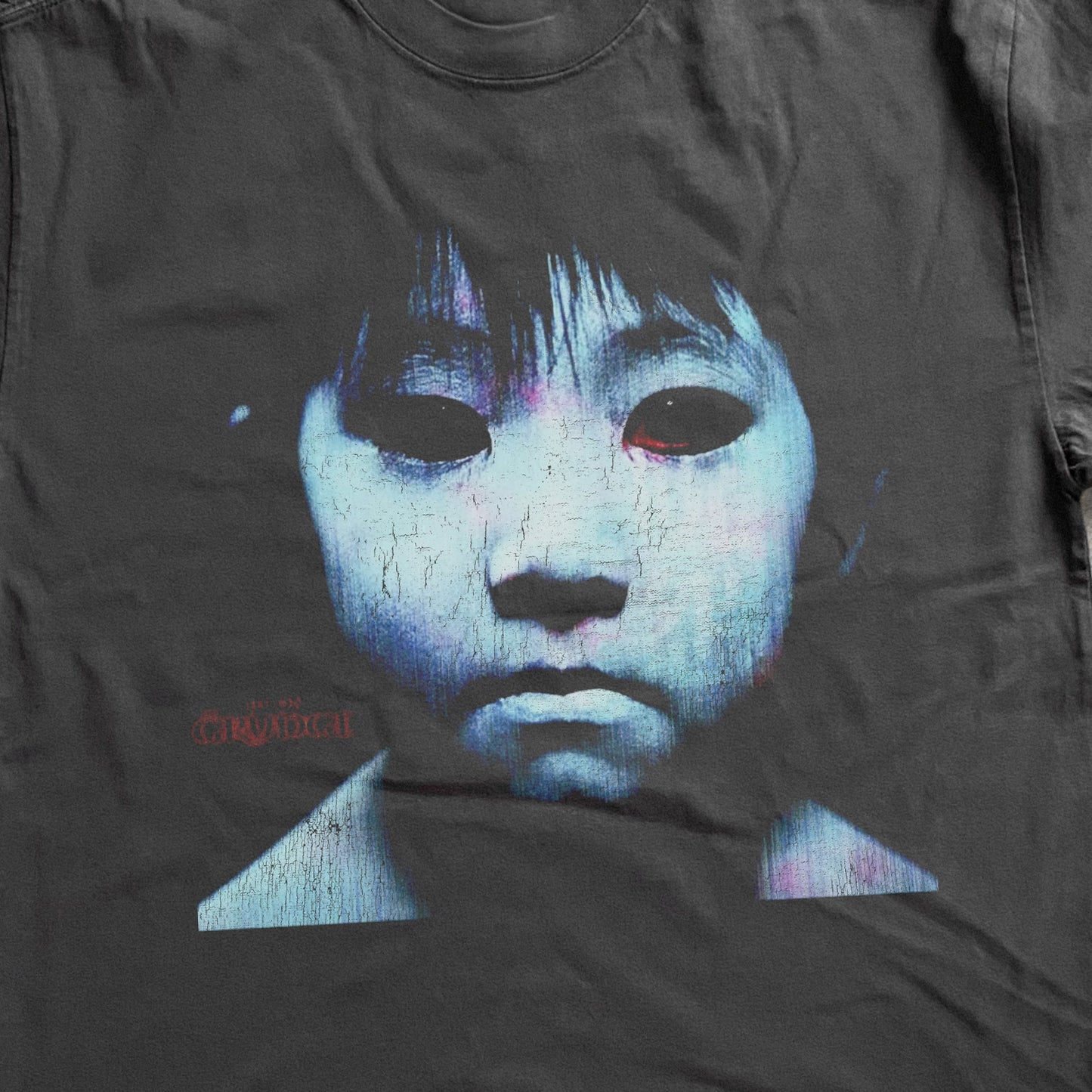JU-ON GRUDGE 2002 HEAVYWEIGHT BLACK T-SHIRT