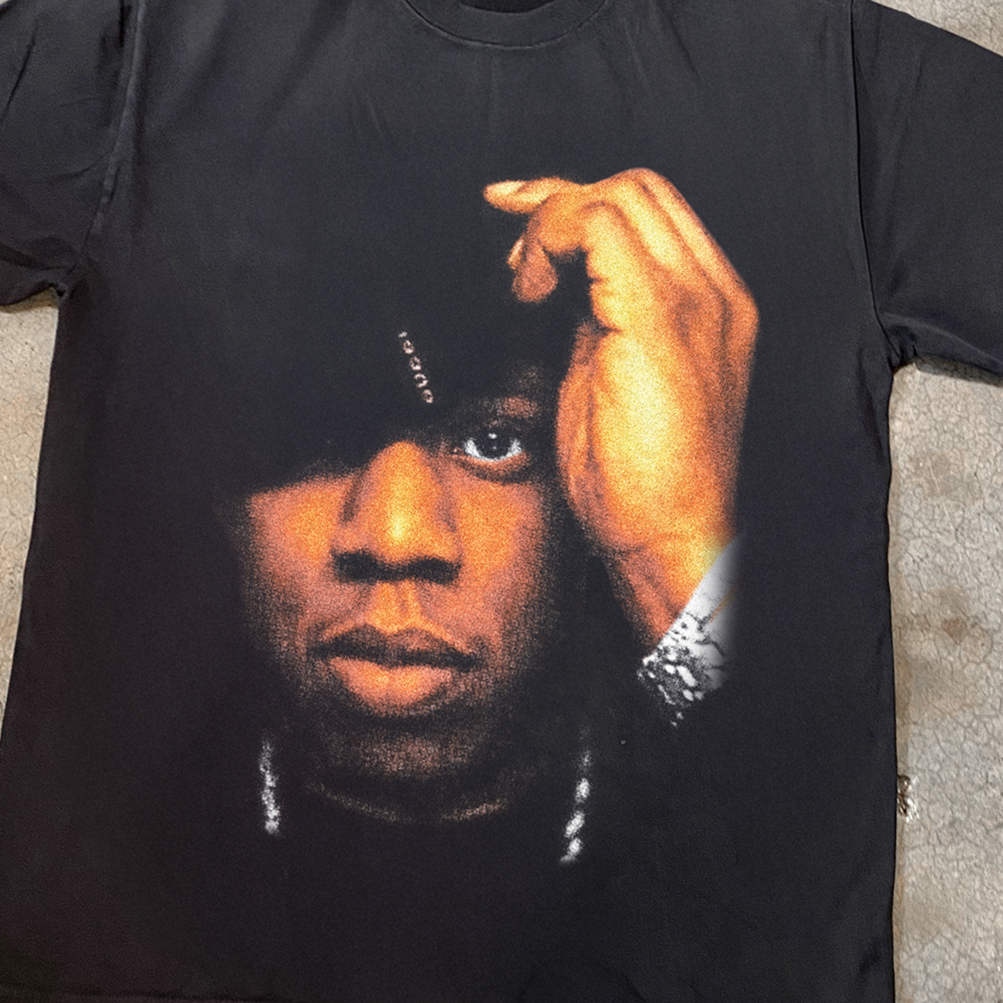 Hova 'Gucci Beanie' Jay Heavyweight Washed Black T-Shirt