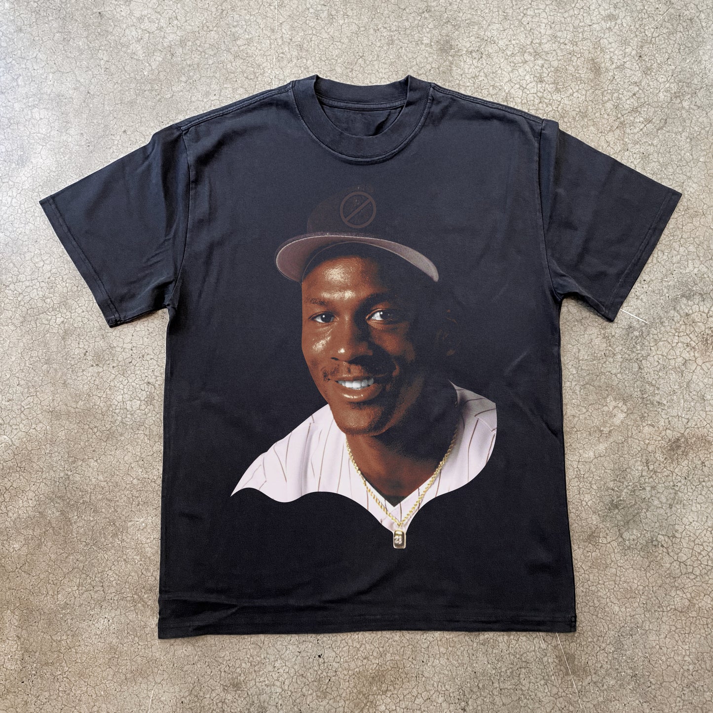 MJ 'W-SOX' HEAVYWEIGHT BLACK TSHIRT