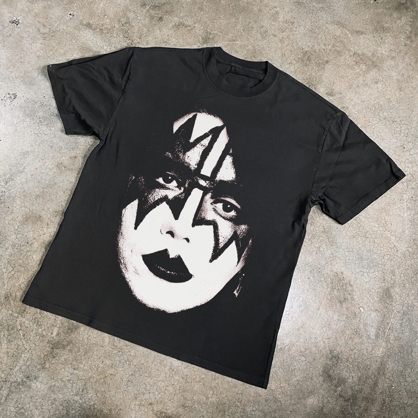 SPACEMAN 'ACE FREHLEY' HEAVYWEIGHT BLACK TEE