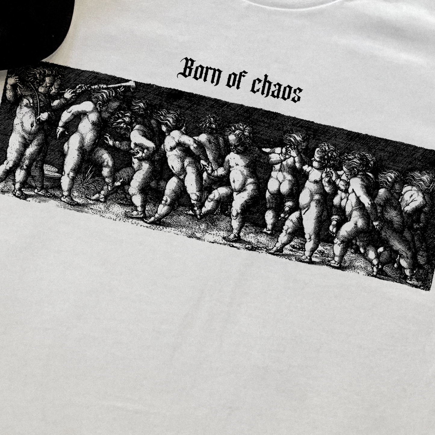 Born Of Chaos' Heavyweight White T-Shirt