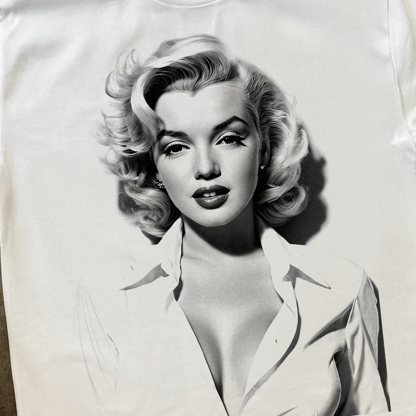 Norma Jeane' Heavyweight White T-Shirt