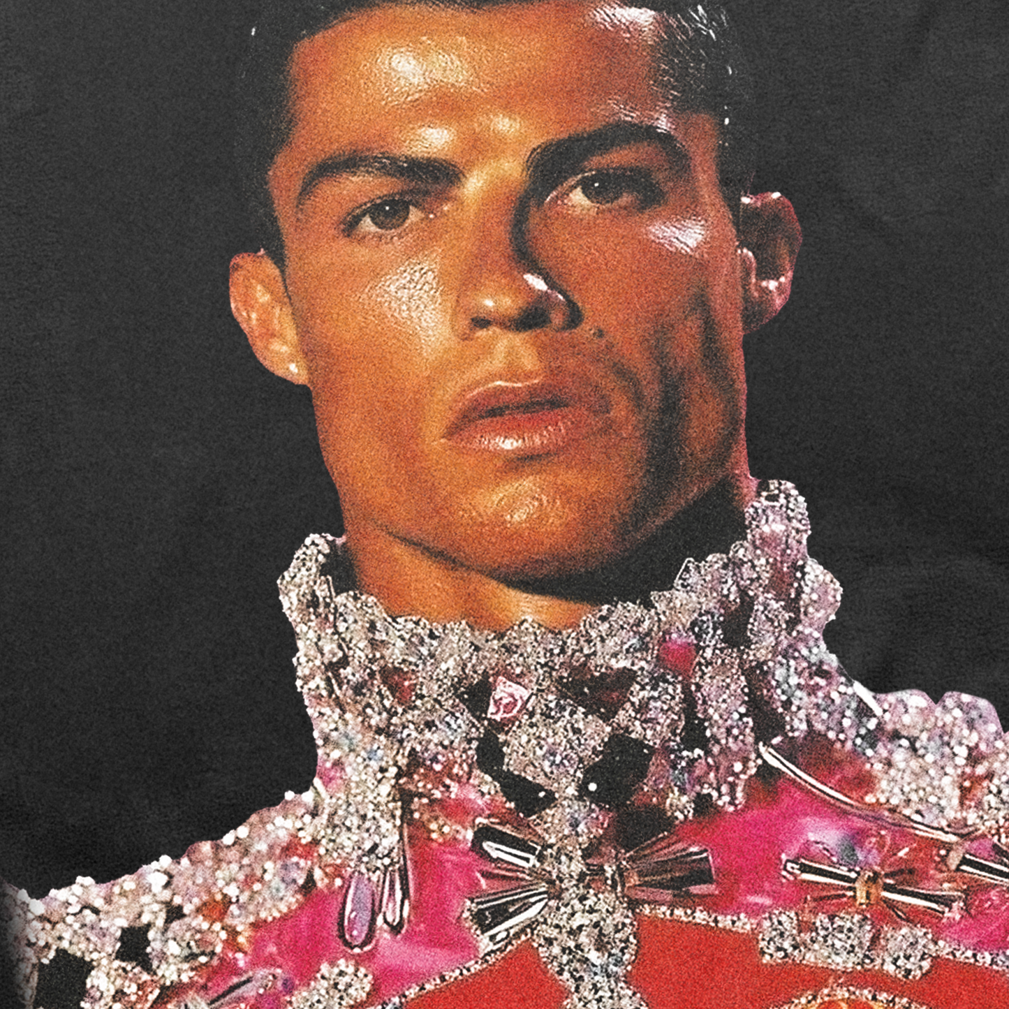 King Christiano' Heavyweight Black T-Shirt