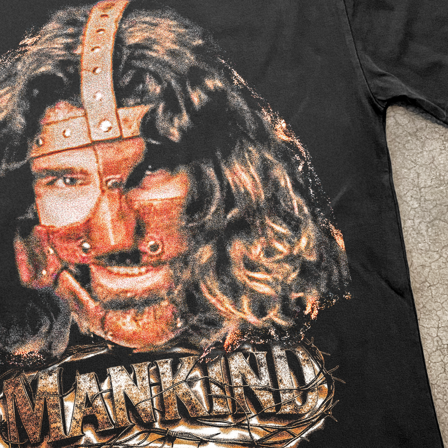 Mankind' Heavyweight Black T-Shirt