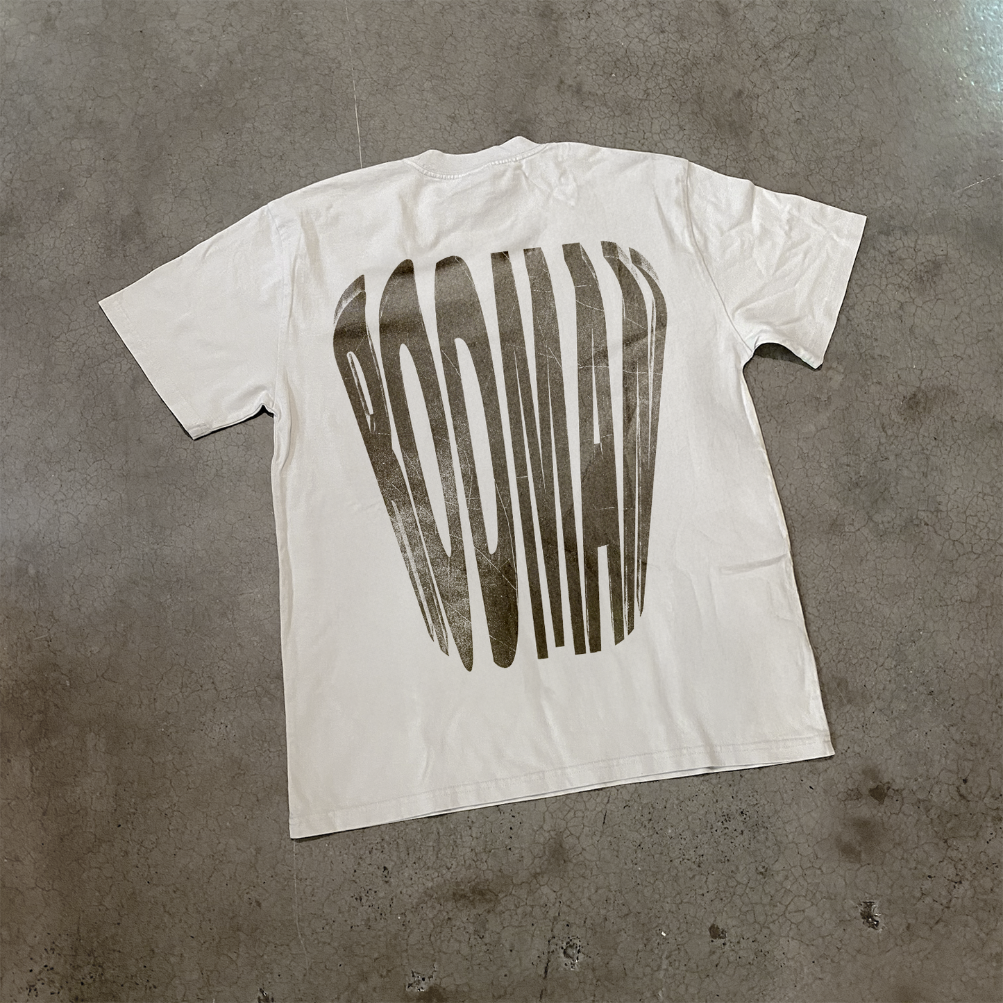 GRUNGE 'RODMAN' HEAVY FADED WHITE TEE