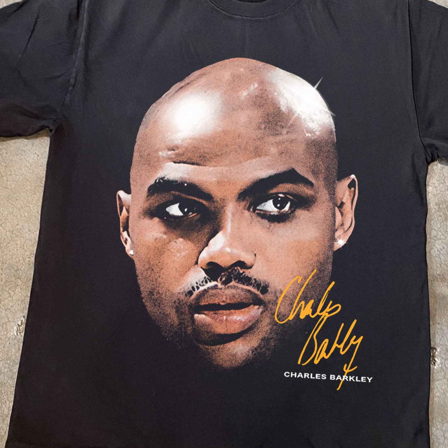 Charles Barkley 'Shine' Heavyweight Faded Black Tee