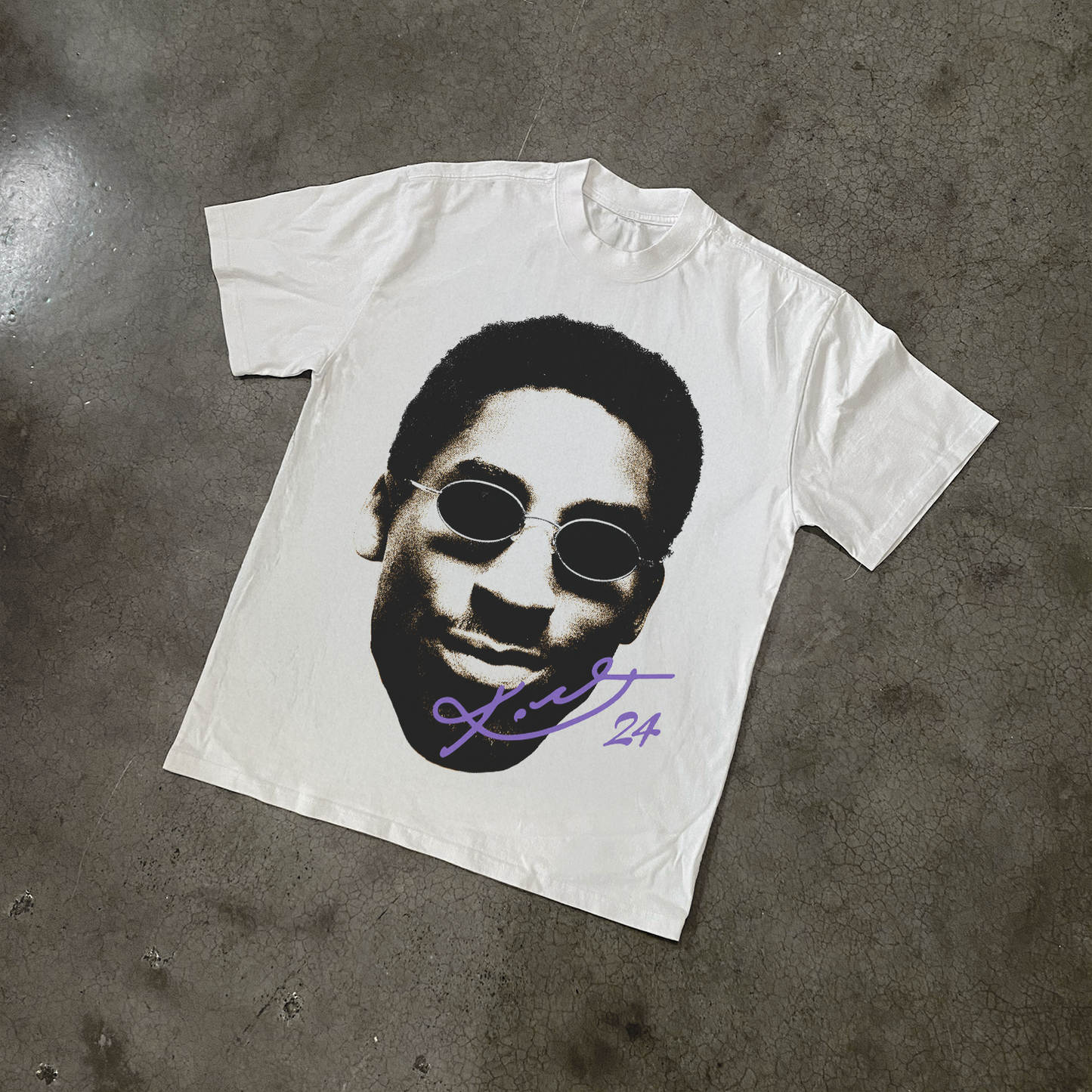 KOBE 'MAMBA SIGNATURE' HEAVY FADED WHITE TEE