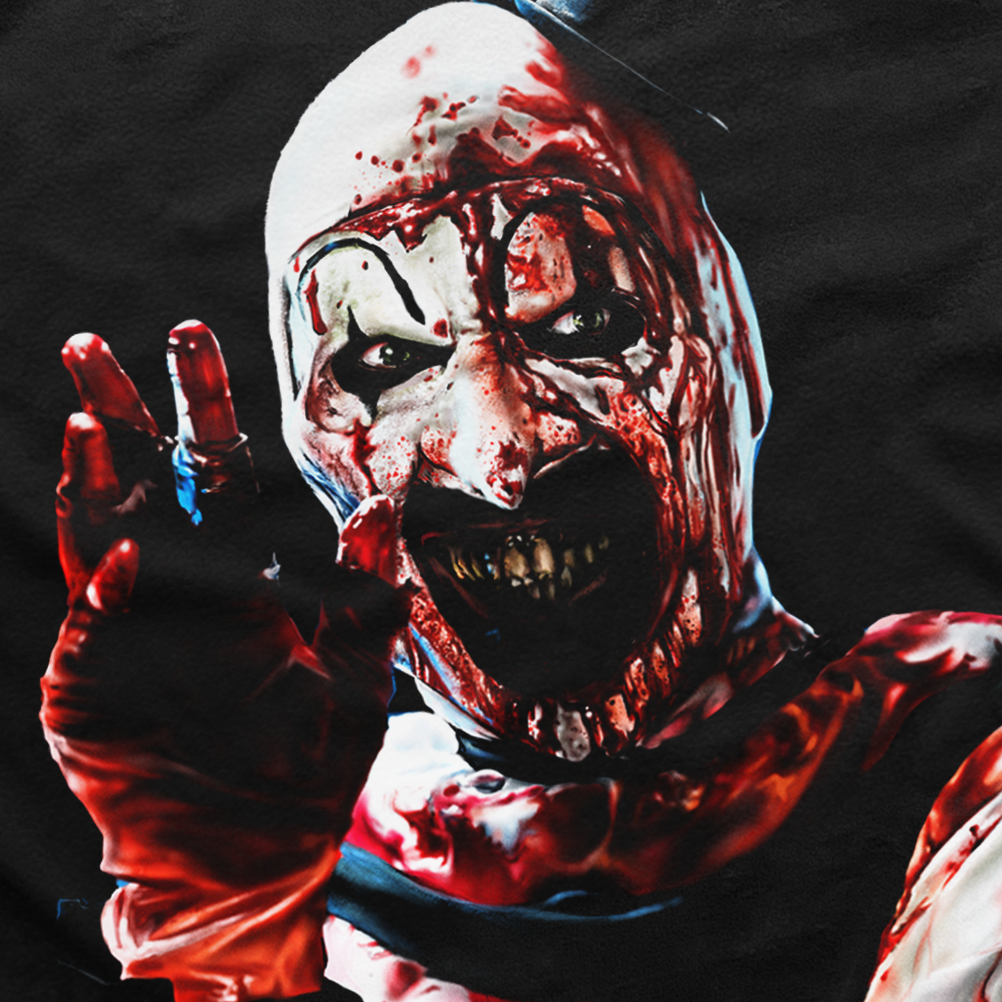 'ART THE CLOWN' HEAVYWEIGHT BLACK T-SHIRT