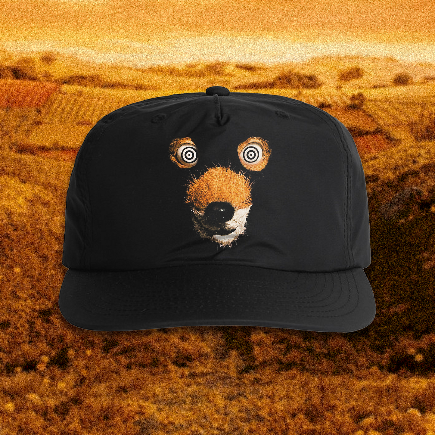 'FANTASTIC MR. FOX' CRAZY EYE BLACK NYLON CAP