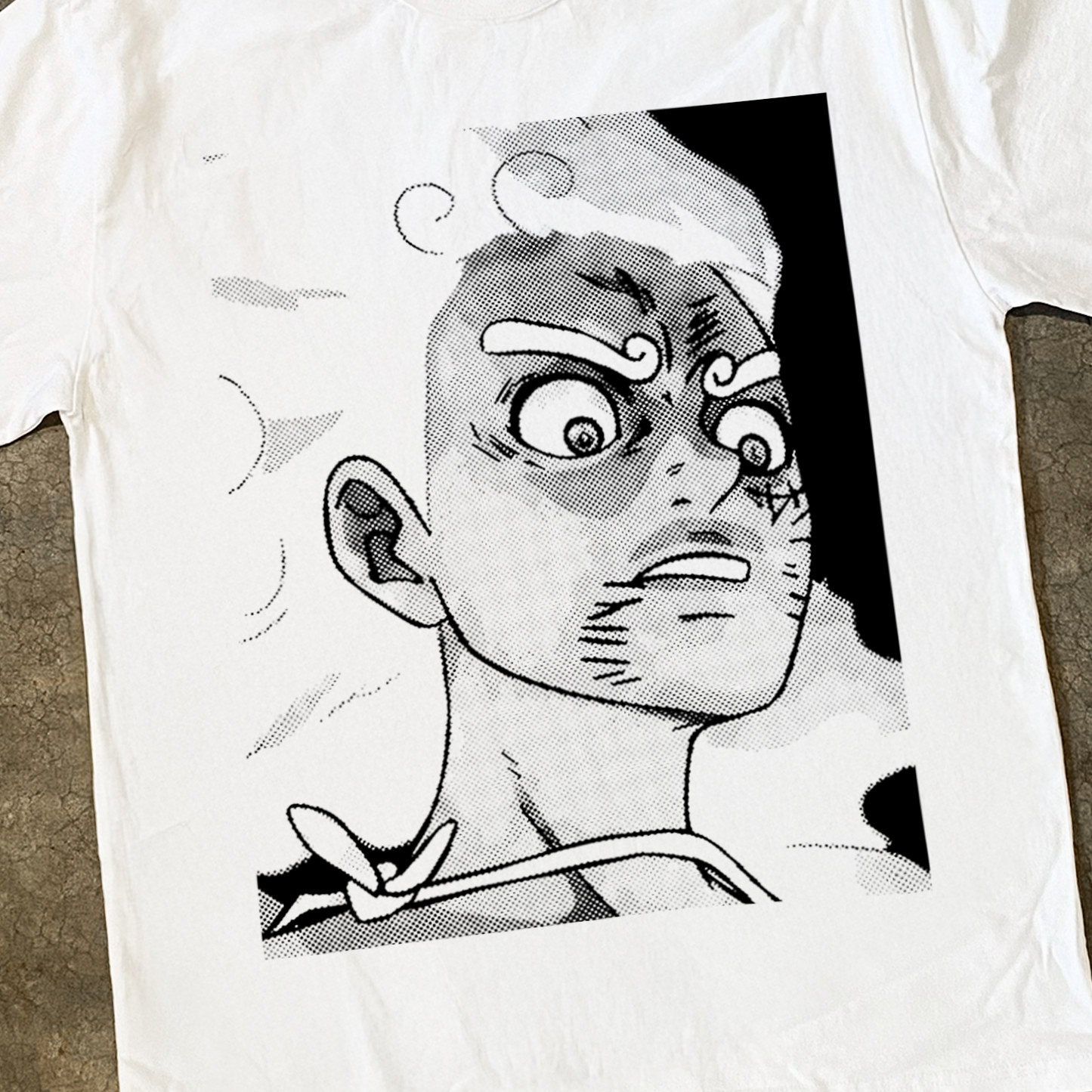 'JoyBoy Haki' Luffy Reaction Heavy White Tee