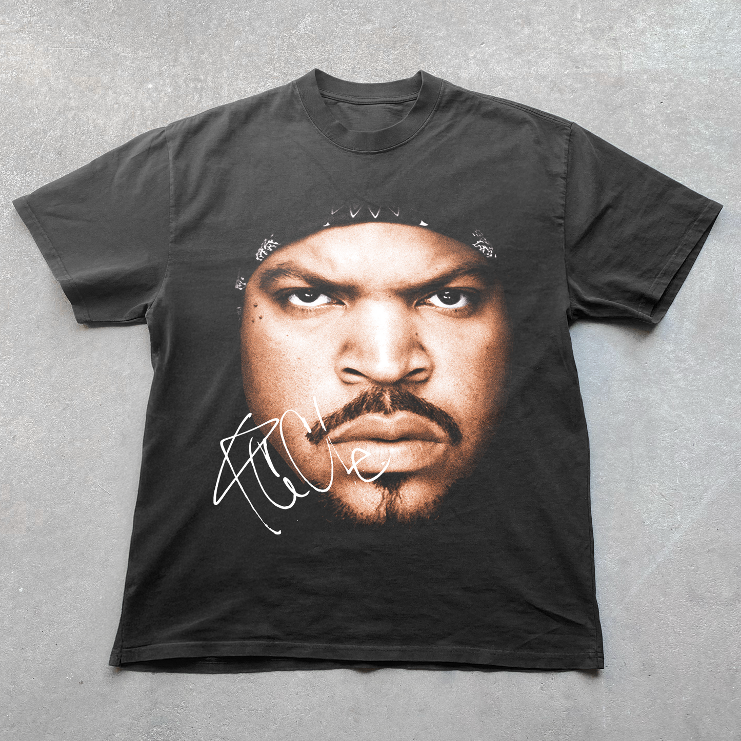 'CUBE' HEAVY FADED BLACK TEE