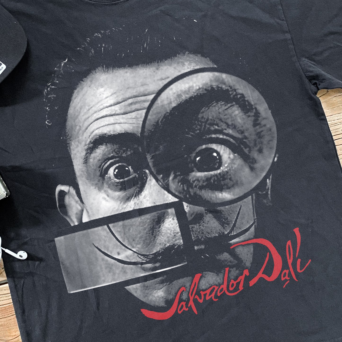 SALVADOR DALI HEAVYWEIGHT BLACK T-SHIRT