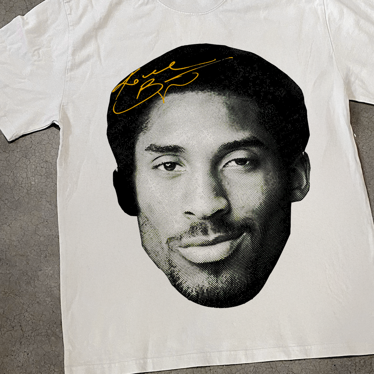 'KOBE DOLLAR' HEAVY FADED WHITE TEE