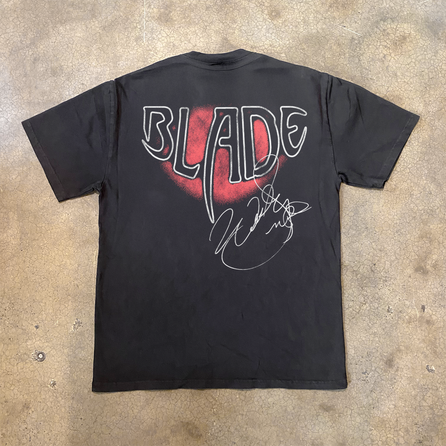 WESLEY 'BLADE GLASSES' HEAVYWEIGHT BLACK TEE