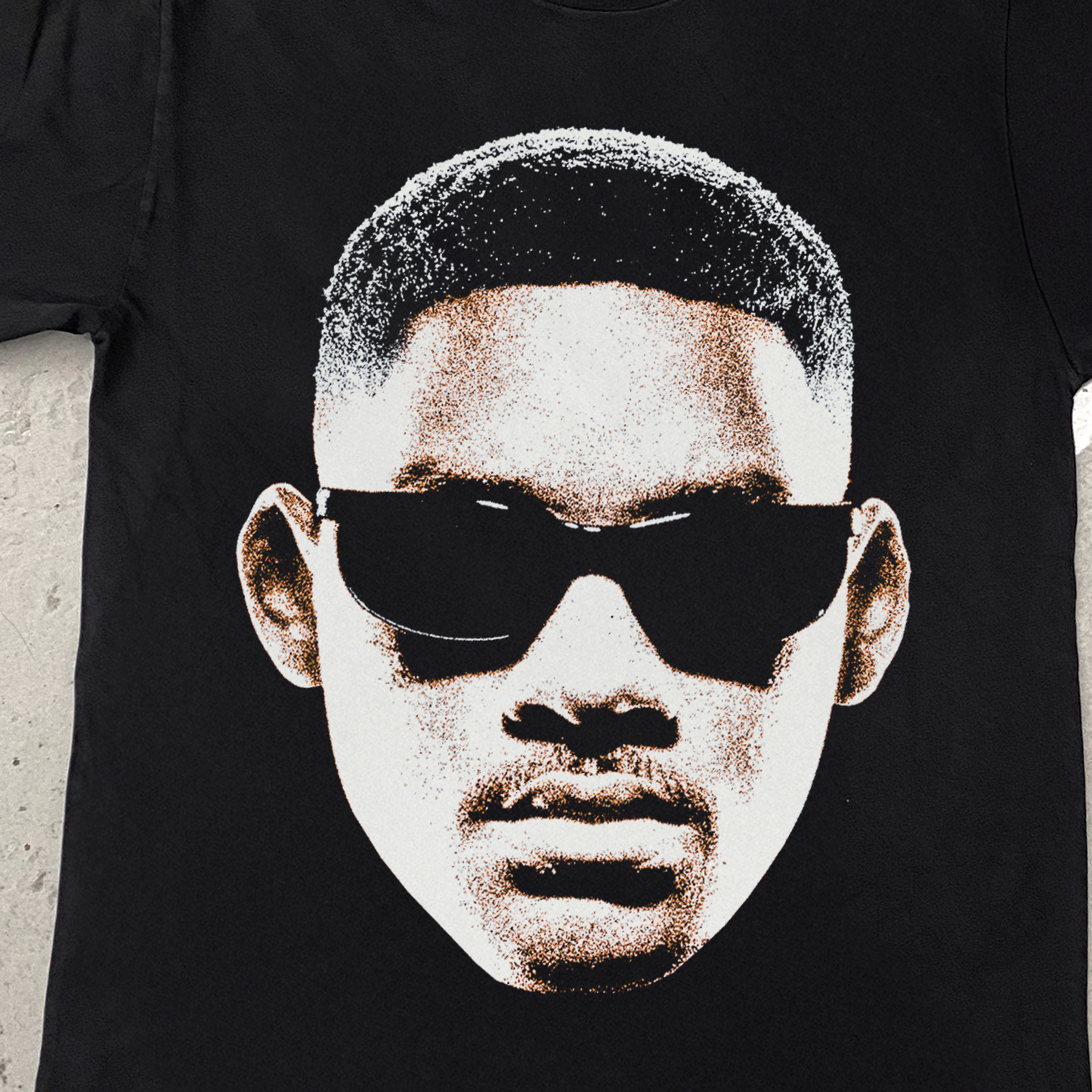 MIB 'AGENT J' HEAVY FADED BLACK TEE