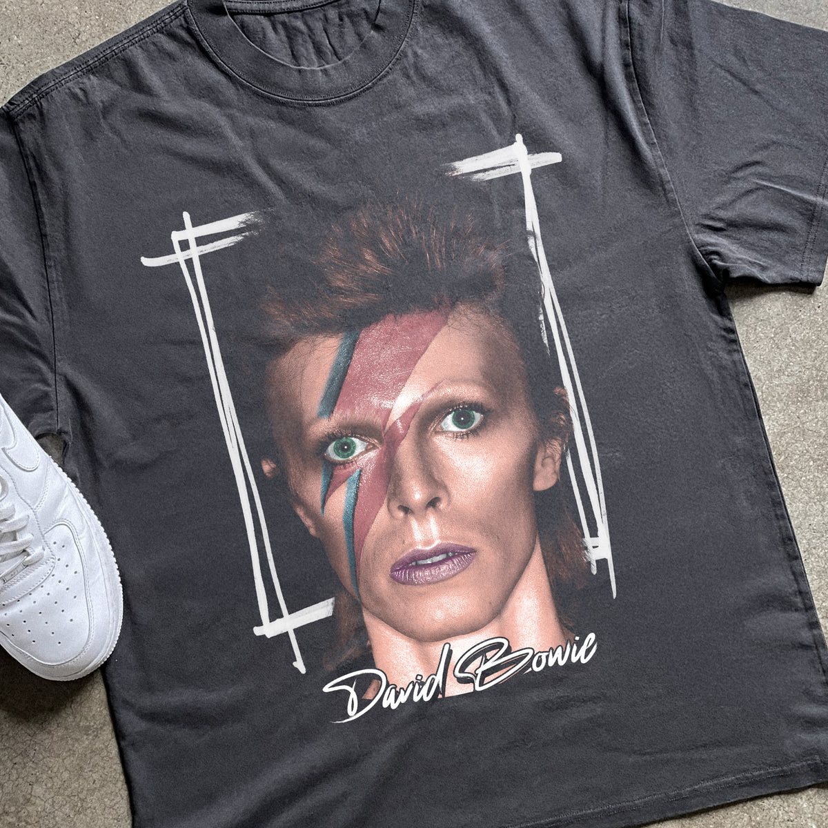 David Bowie Heavyweight Black T-Shirt