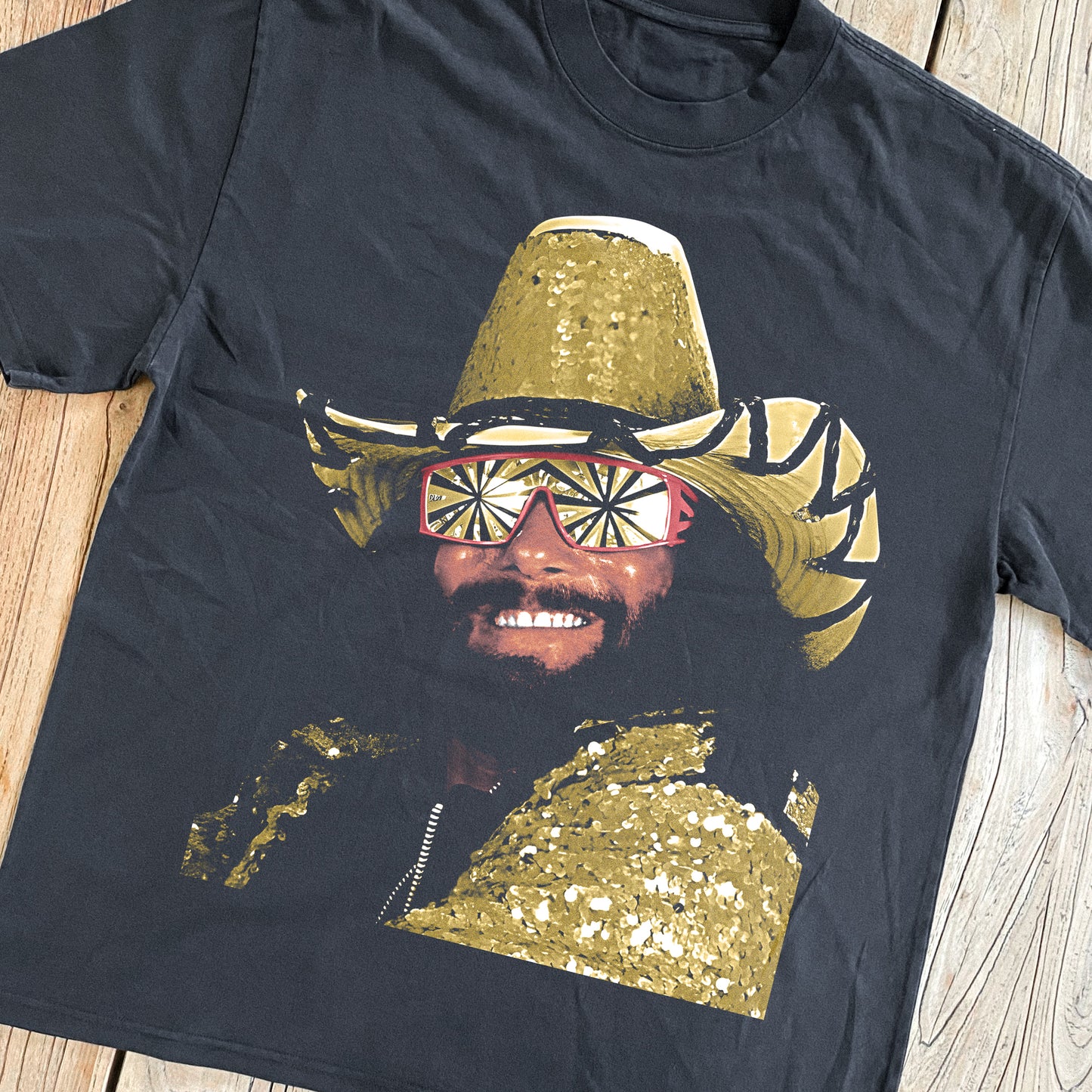 Macho Man - Randy Savage Heavyweight Black T-Shirt