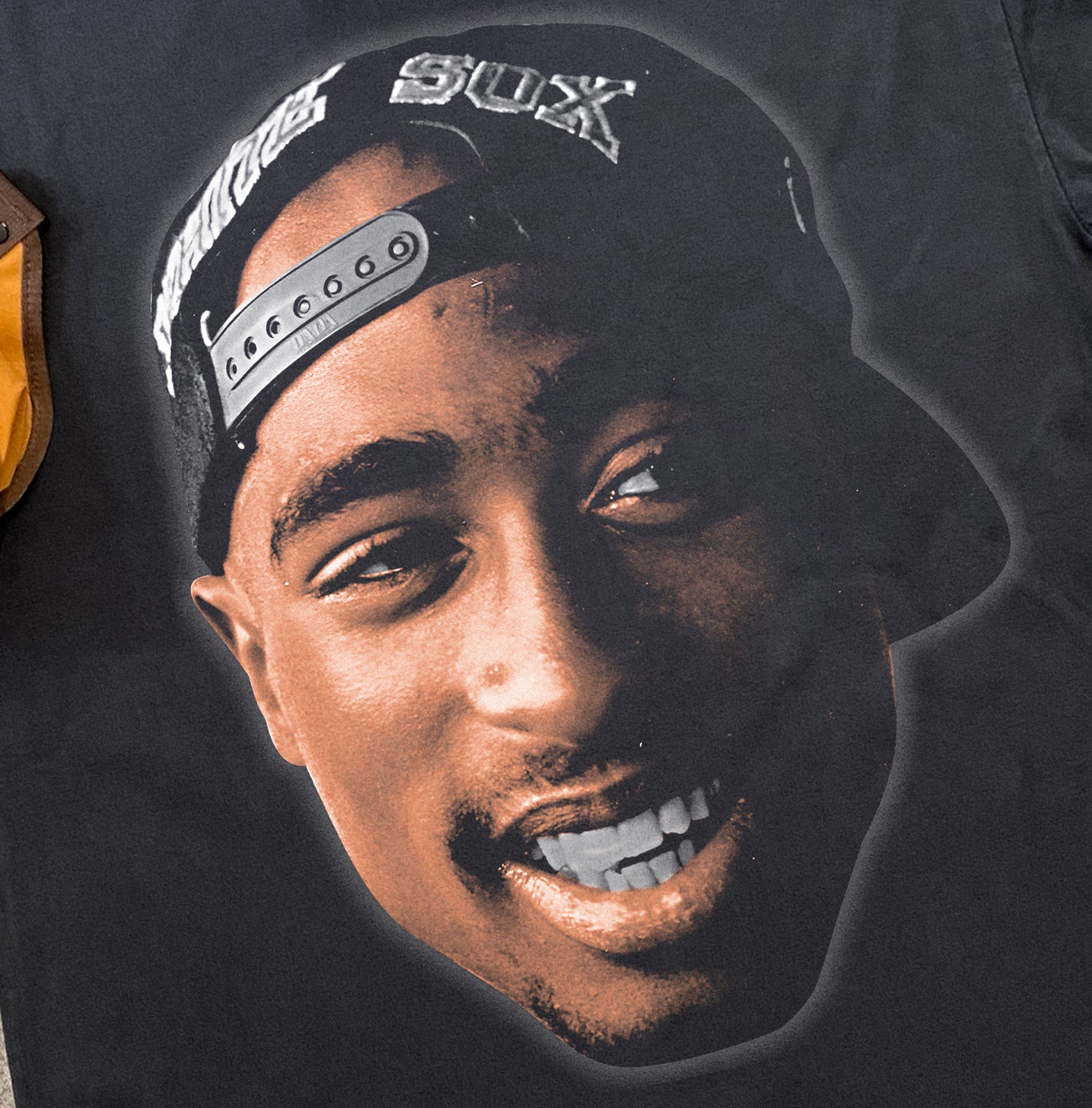2PAC BIG HEAD HEAVYWEIGHT BLACK T-SHIRT