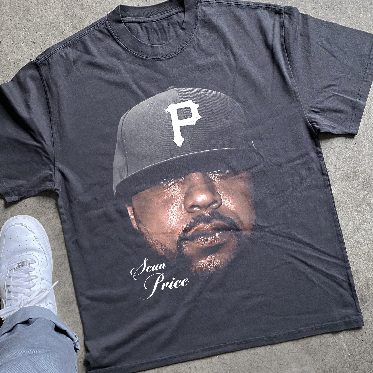 Sean Prince Big Head Heavyweight Black T-Shirt