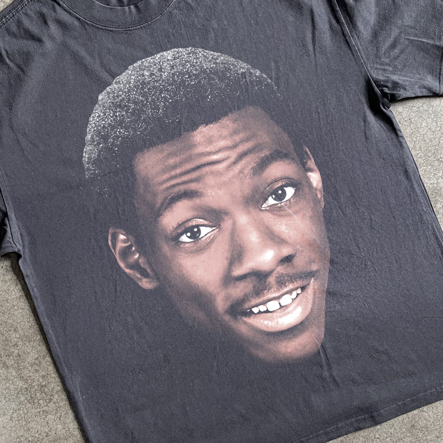 EDDIE MURPHY BIG HEAD HEAVYWEIGHT BLACK T-SHIRT