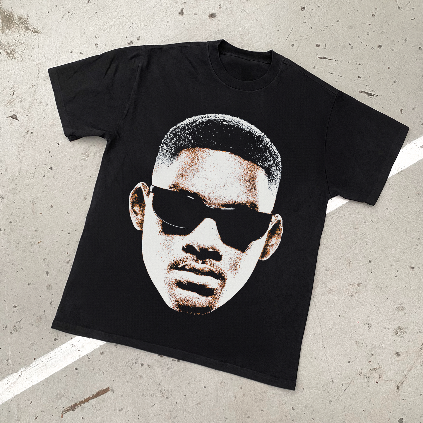 MIB 'AGENT J' HEAVY FADED BLACK TEE