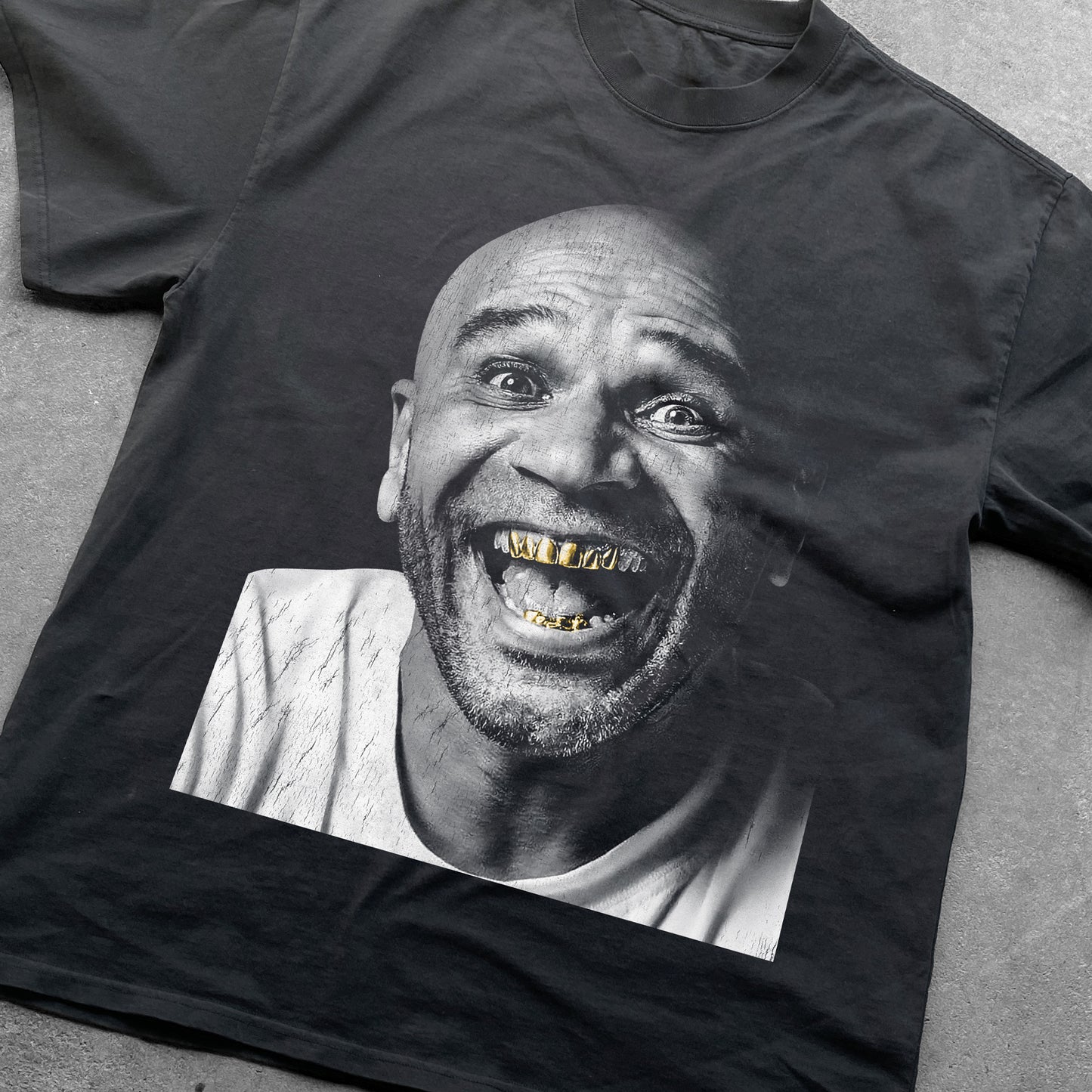 Goldie (Rufige Kru) Big Head Heavyweight Black T-Shirt