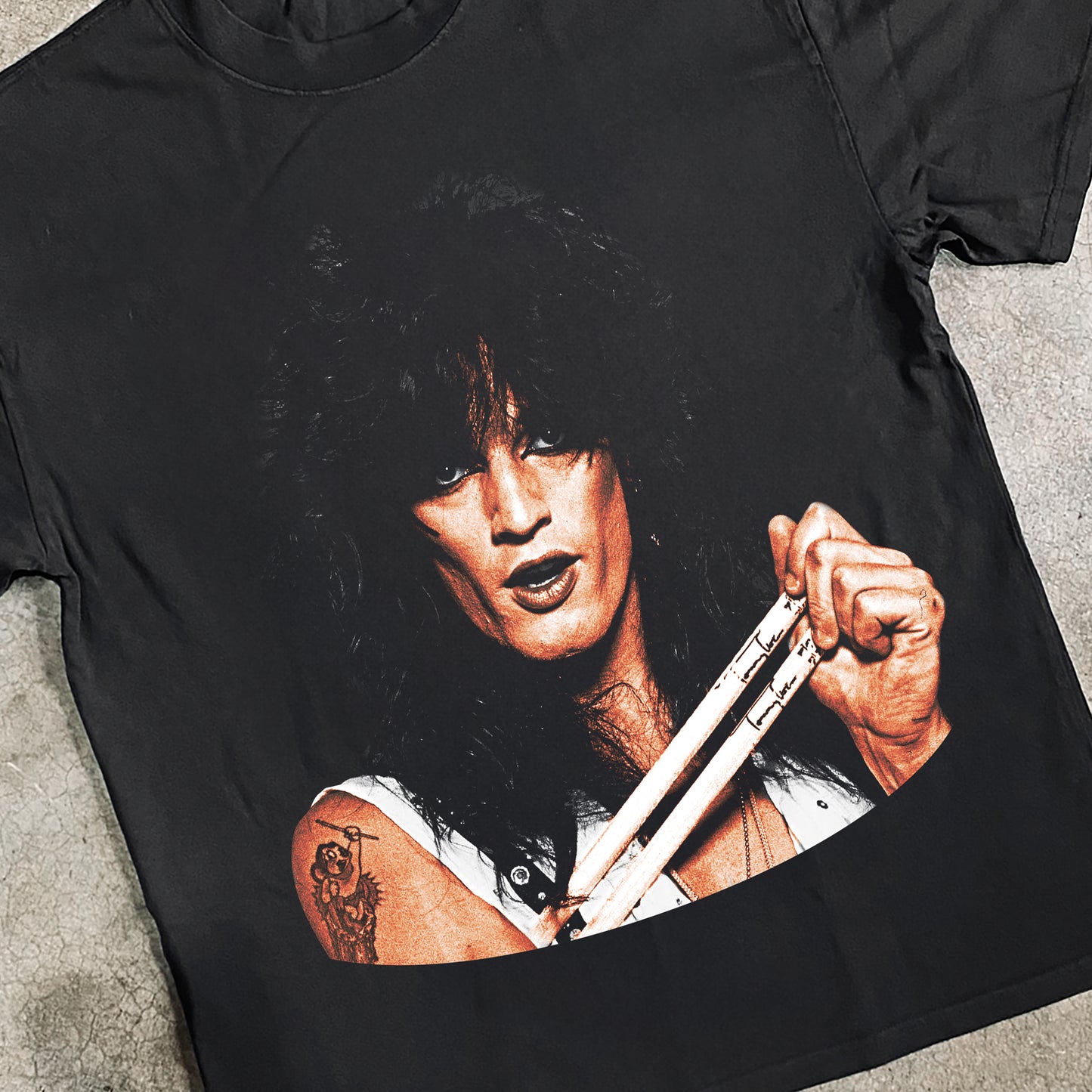Tommy Lee - The Crue Heavyweight Black T-shirt