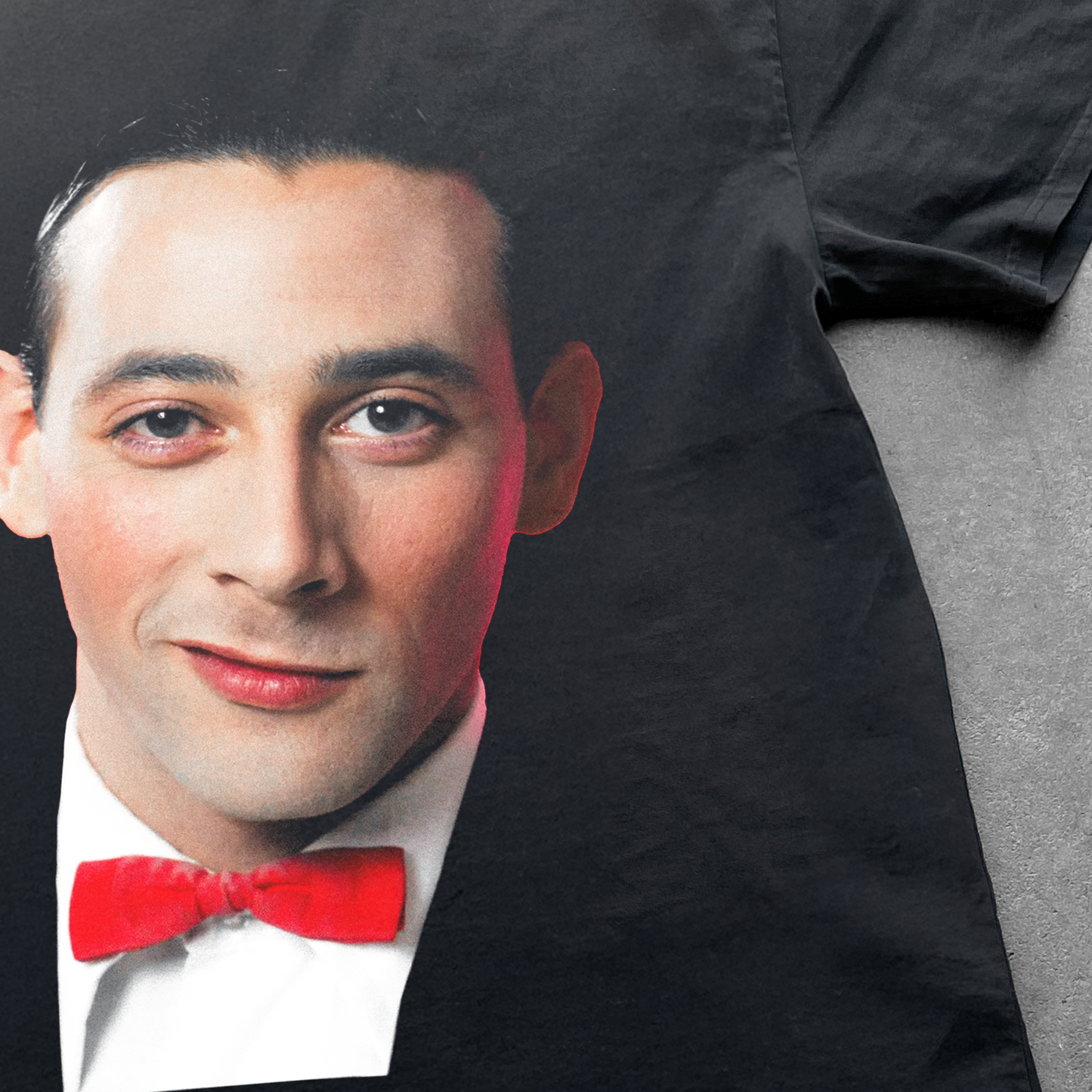 Peewee' Herman Heavy Faded Black T-Shirt