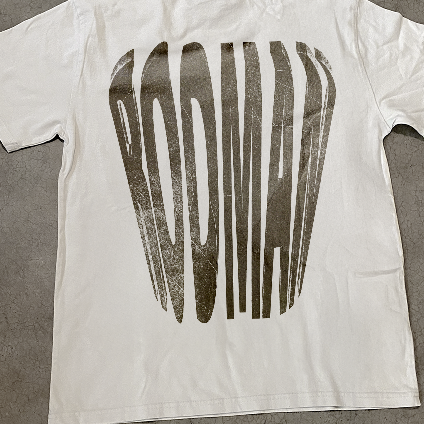 GRUNGE 'RODMAN' HEAVY FADED WHITE TEE