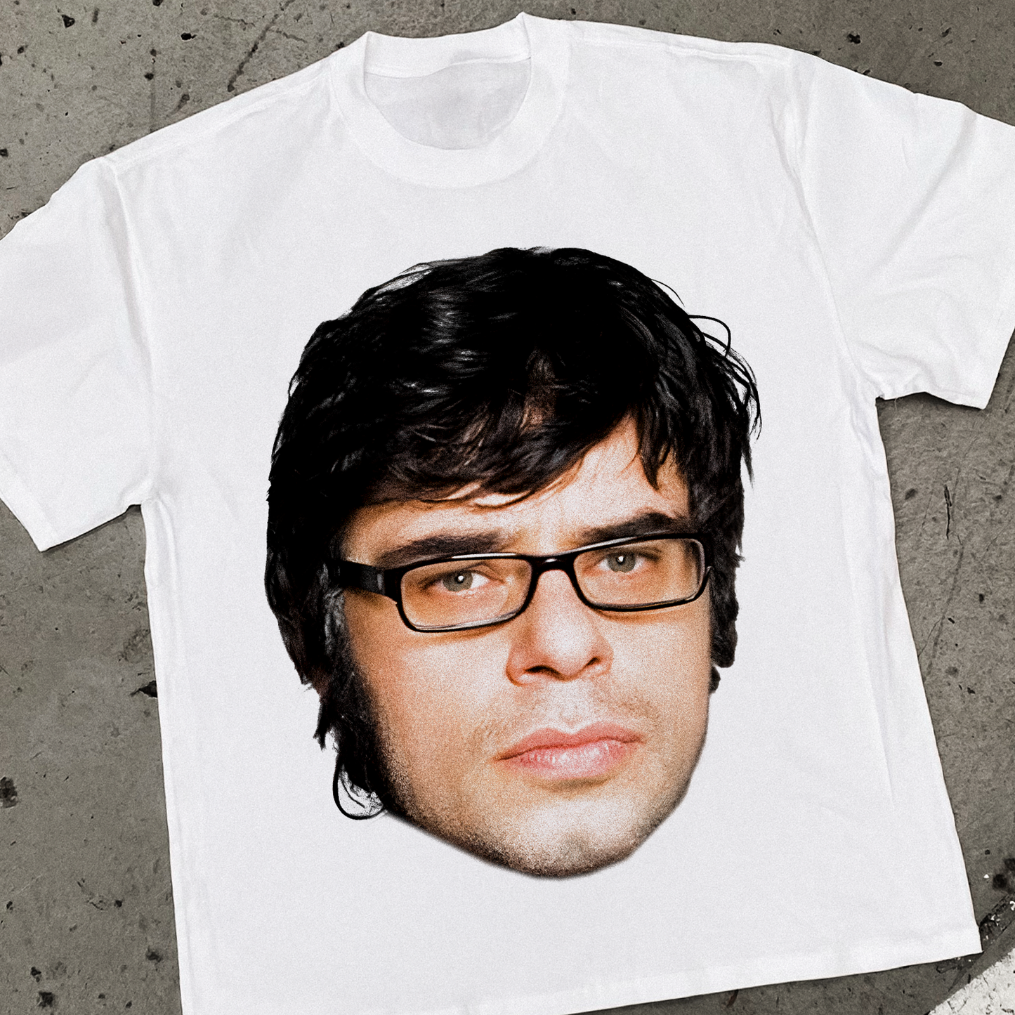 JEMAINE 'FLIGHT OF THE CONCHORDS' HEAVY FADED WHITE TEE