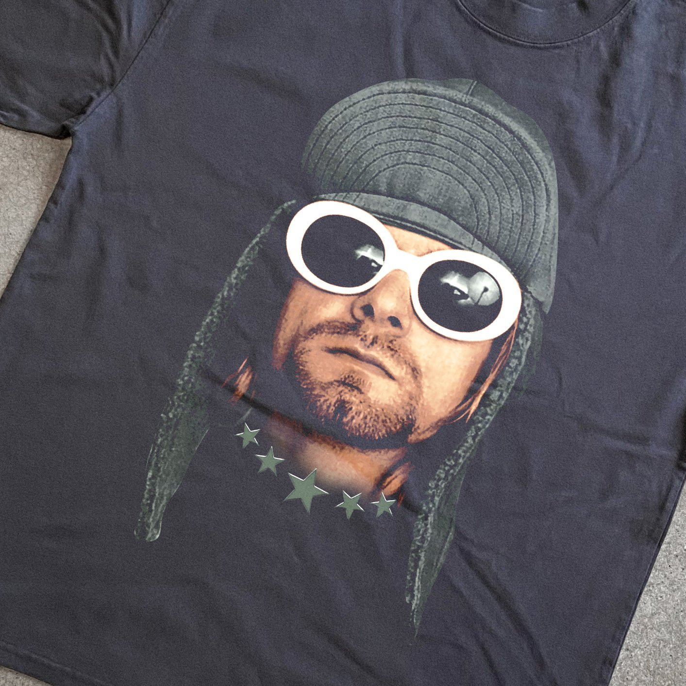 GRUNGE KING HEAVYWEIGHT BLACK T-SHIRT