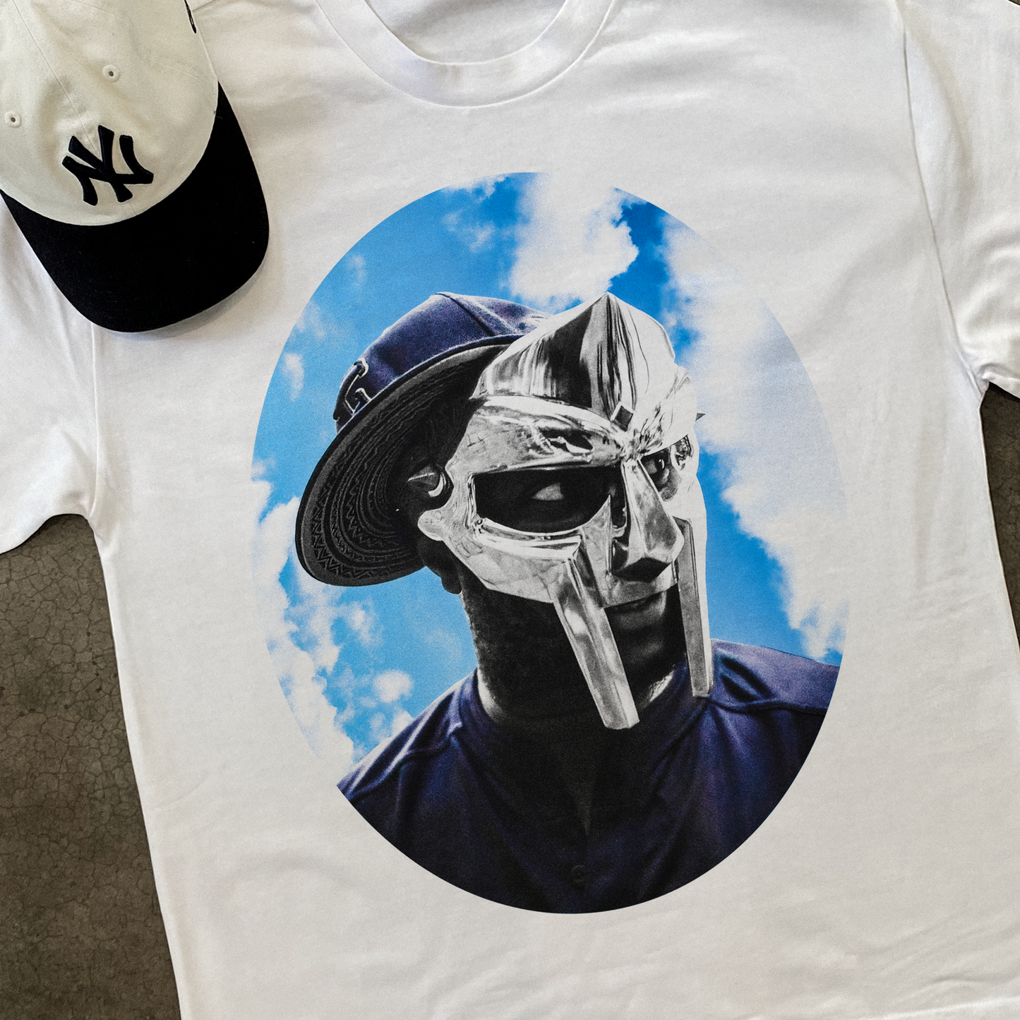 Doom 'Clouds' Heavy Faded White T-Shirt