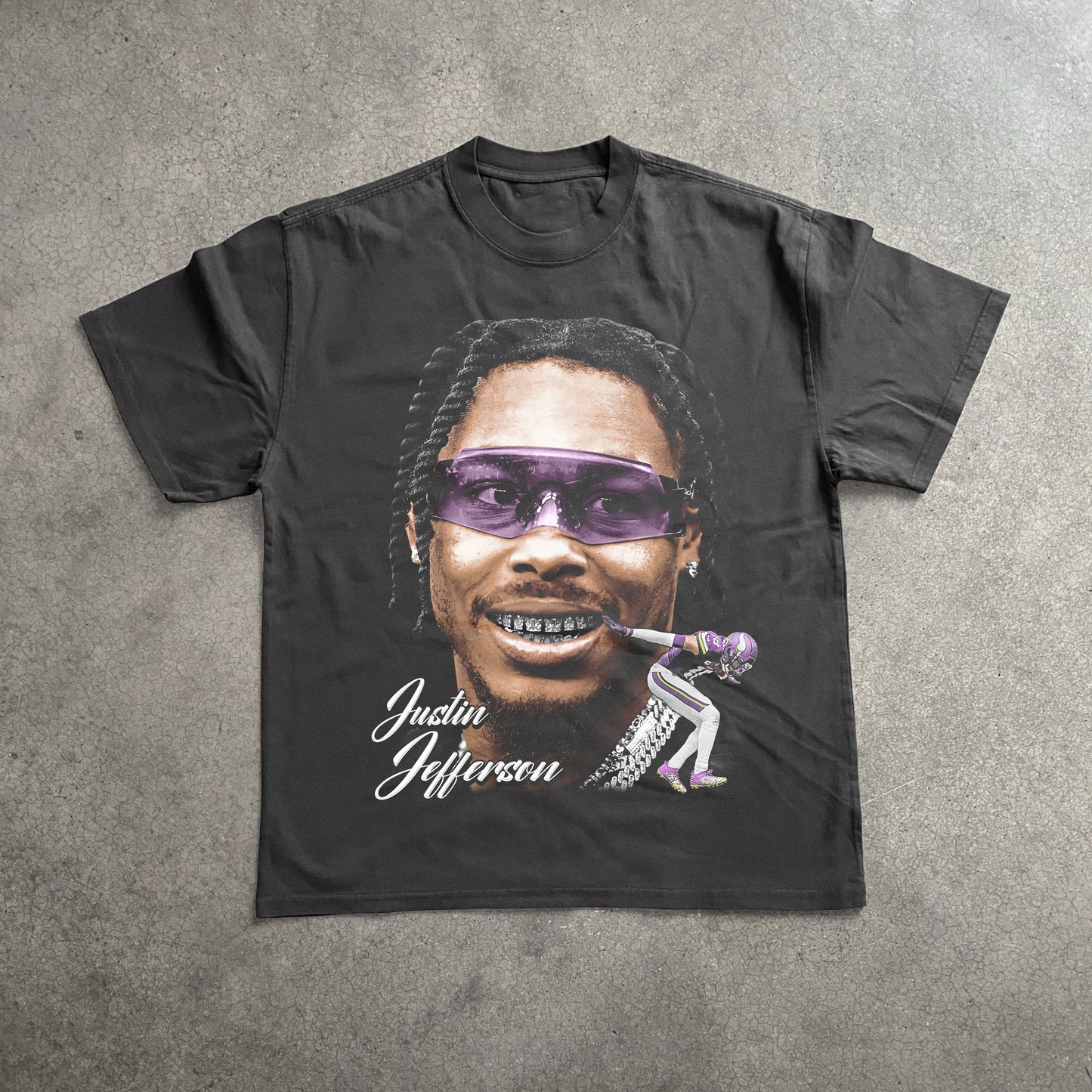 Justin Jefferson Heavyweight Black T-Shirt