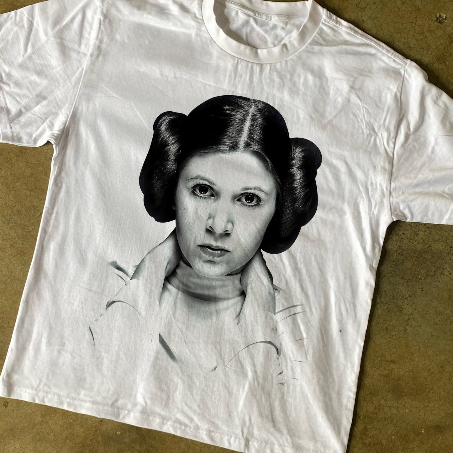 Princess Leia Heavyweight Black T-Shirt