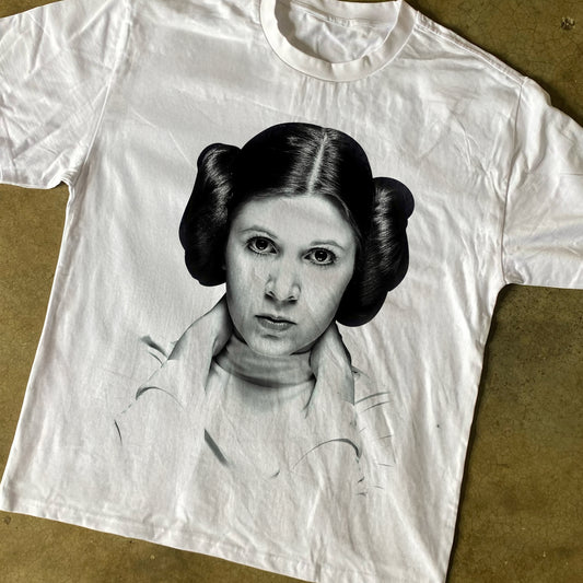 Princess Leia Heavyweight Black T-Shirt