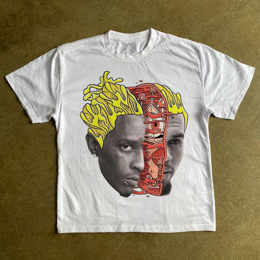 SLIME - B HEAVYWEIGHT WHITE T-SHIRT