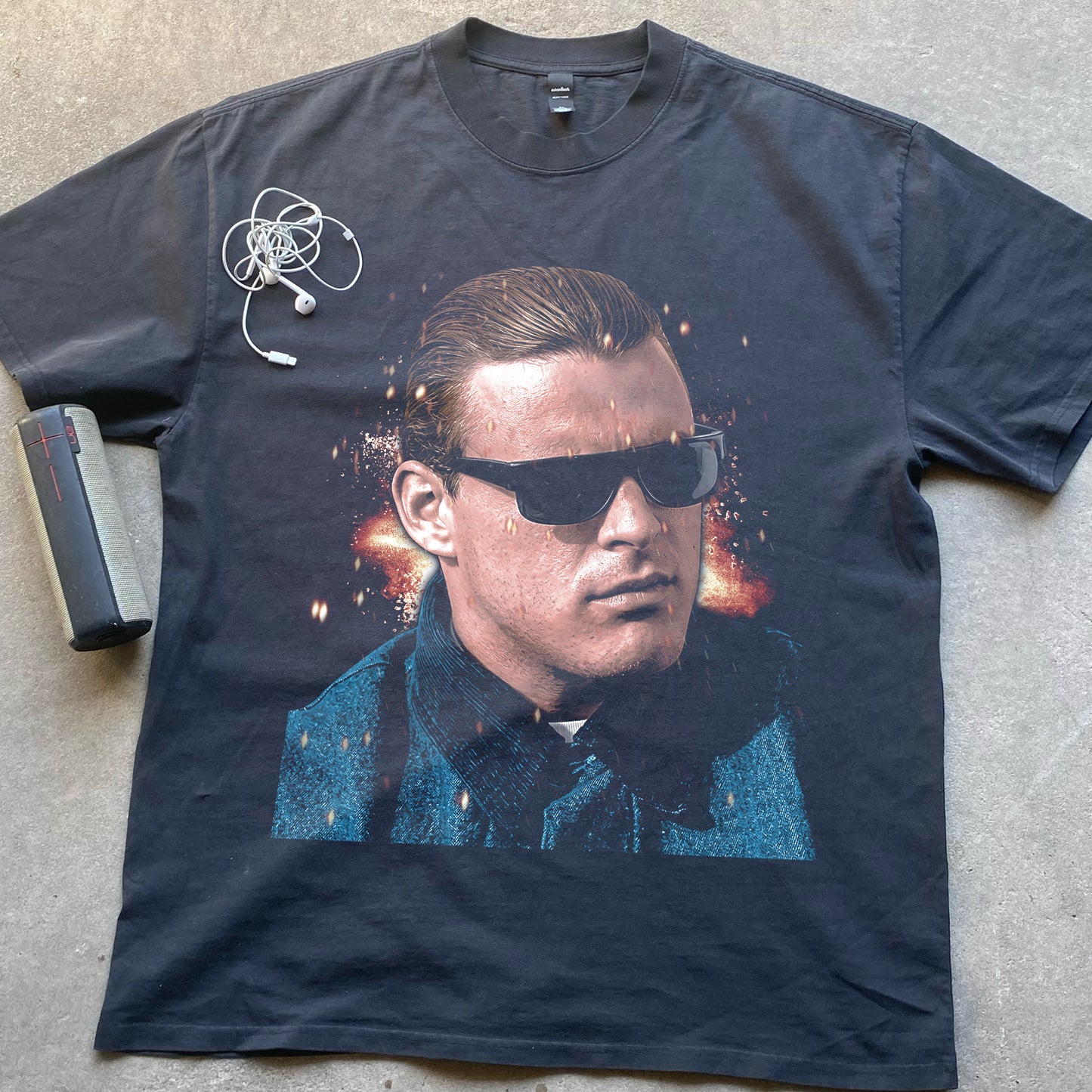 Miklo Velka - Blood In Blood Out Heavyweight Black T-Shirt