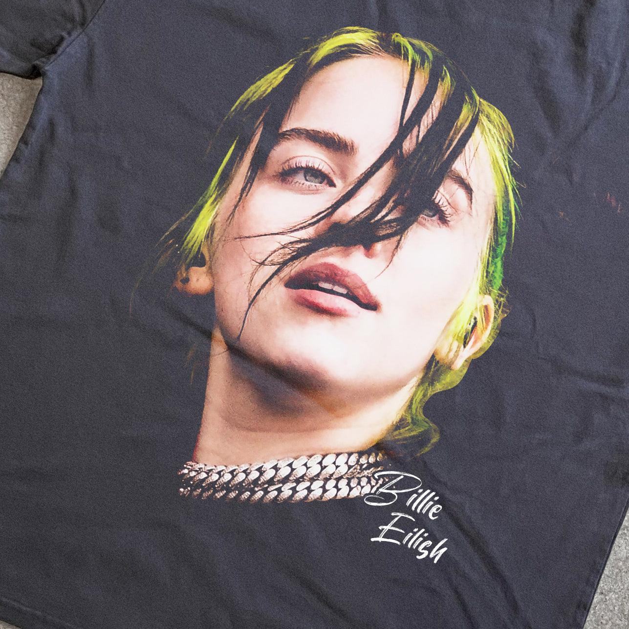 OCEAN EYES HEAVYWEIGHT BLACK T-SHIRT