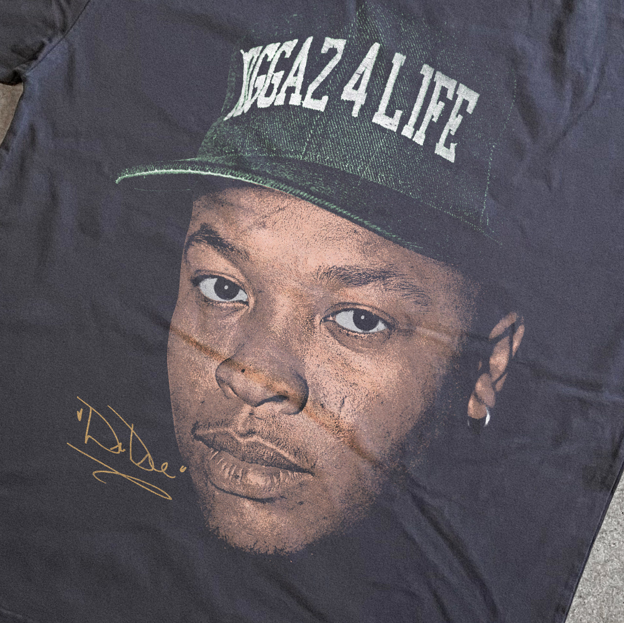 DR.DRE N.W.A BIG HEAD HEAVYWEIGHT BLACK T-SHIRT