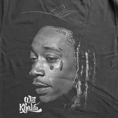 WIZ KHALIFA - ROLL UP HEAVYWEIGHT BLACK T-SHIRT