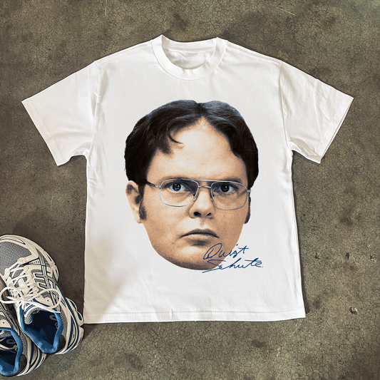 THE OFFICE 'D. K. SCHRUTE' HEAVY WHITE T-SHIRT