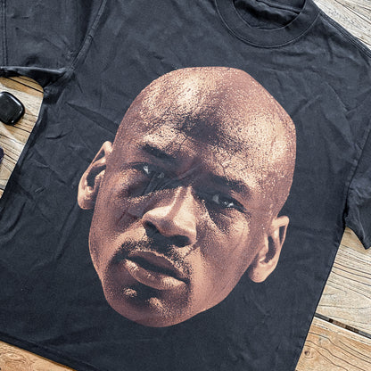 Classic Jordan Big Head Heavyweight Black T-Shirt