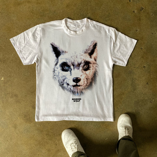 MASKED WOLF HEAVYWEIGHT WHITE T-SHIRT