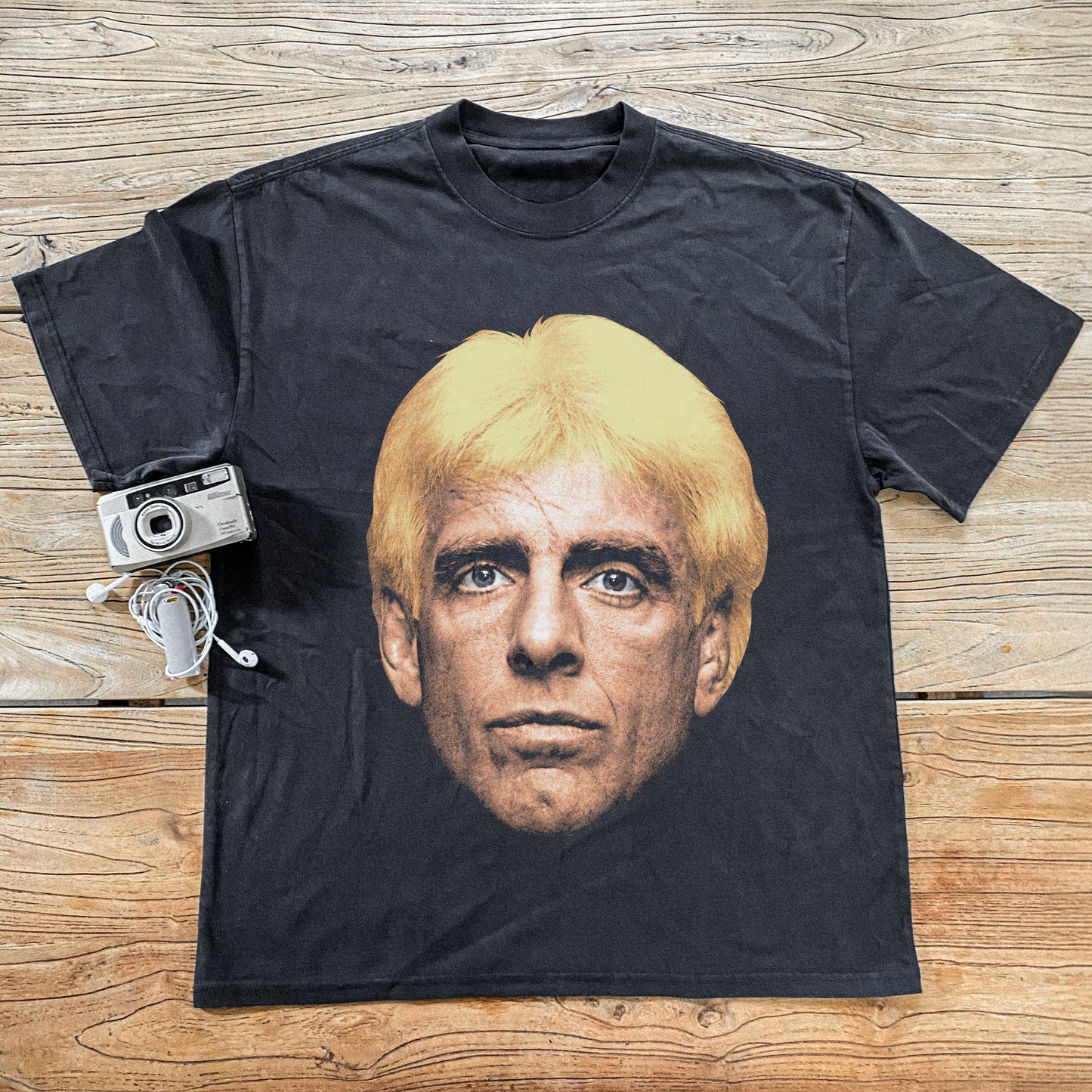 90s Ric Flair Prime  Heavyweight Black T-Shirt