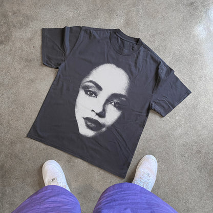 Sade Big Head Heavyweight Black T-Shirt