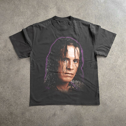 The Hitman Wrestler Heavyweight Black T-Shirt