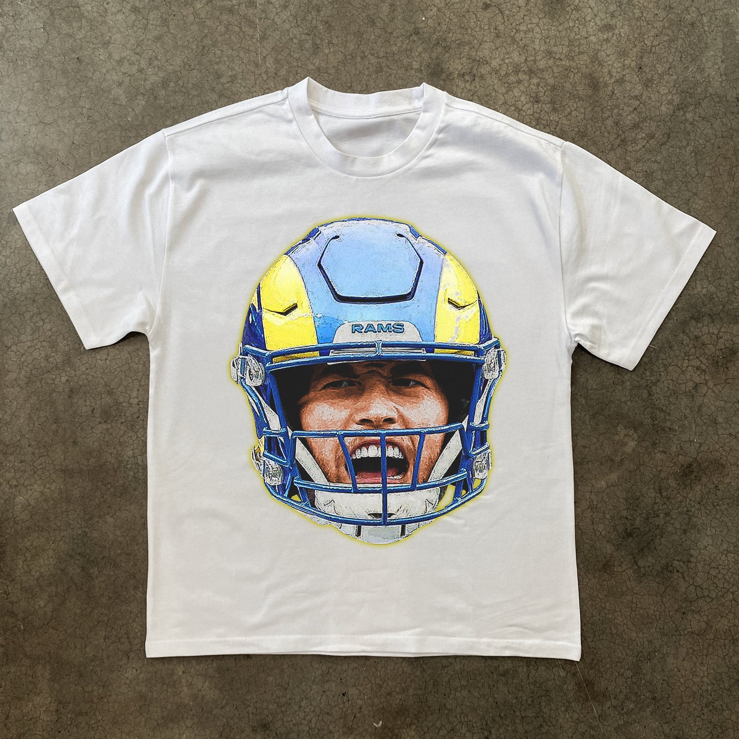 LA RAMS 'MATT S.' HEAVYWEIGHT WHITE T-SHIRT